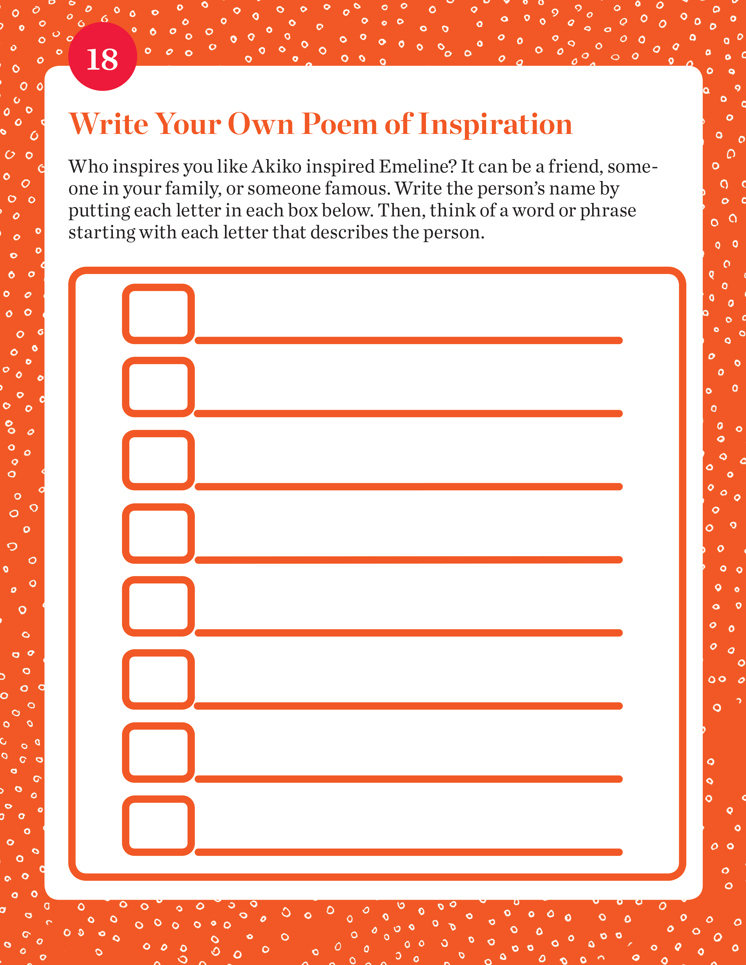Write Your Own Poem of Inspiration